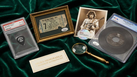 Micro-Memorabilia: Picks, Tickets, and Signed Photos