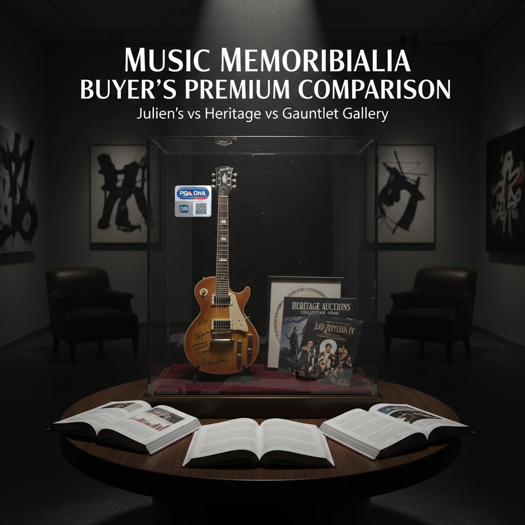 Music Memorabilia Buyer's Premium Comparison: Julien's vs Heritage vs Gauntlet Gallery - Gauntlet Gallery