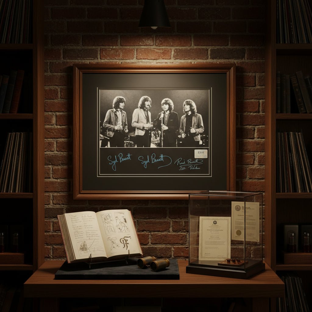 Pink Floyd Signed Memorabilia: Syd Barrett and the Rarest Signature in the Band - Gauntlet Gallery