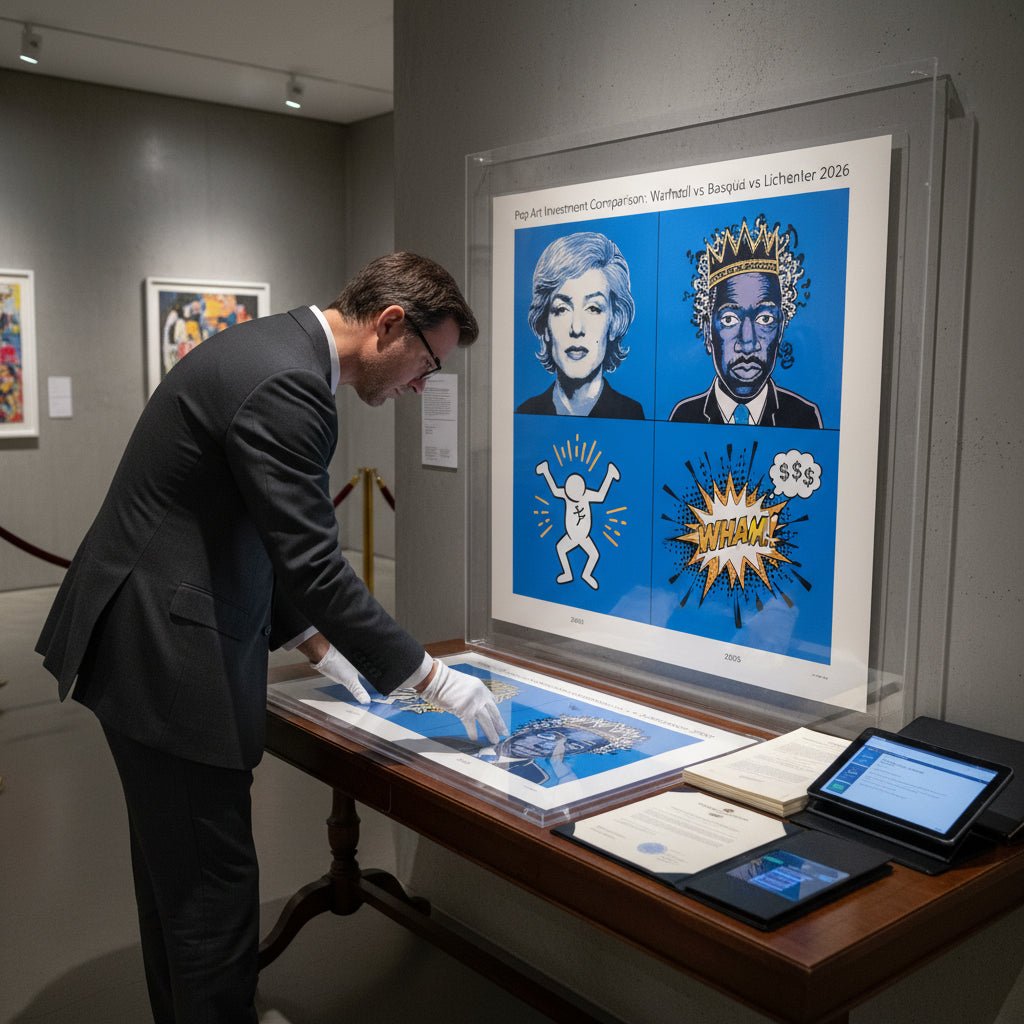 Pop Art Investment Comparison: Warhol vs Haring vs Basquiat vs Lichtenstein 2026 - Gauntlet Gallery