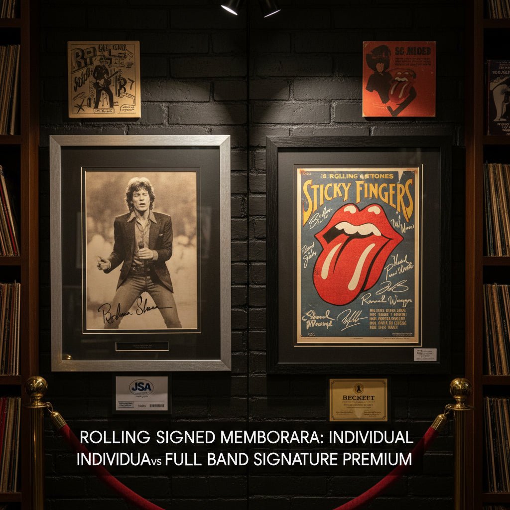 Rolling Stones Signed Memorabilia: Individual vs Full Band Signature Premium - Gauntlet Gallery