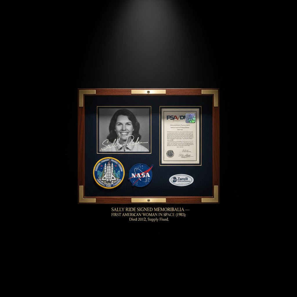 Sally Ride Signed Memorabilia — First American Woman in Space (1983); Died 2012, Supply Fixed - Gauntlet Gallery
