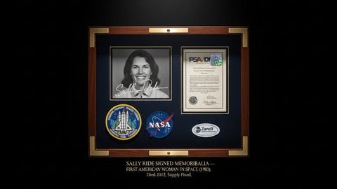 Sally Ride Signed Memorabilia — First American Woman in Space (1983); Died 2012, Supply Fixed