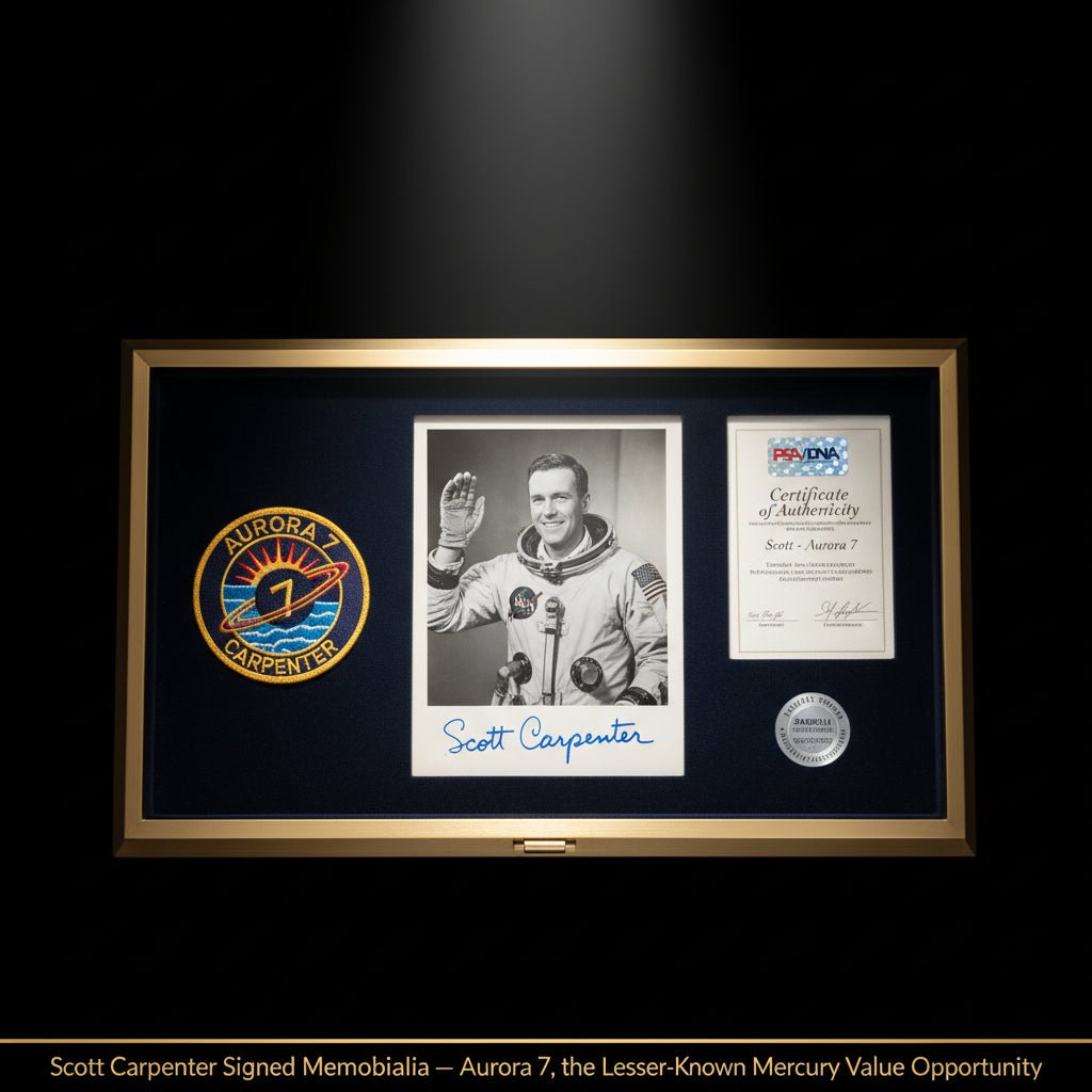 Scott Carpenter Signed Memorabilia — Aurora 7, the Lesser-Known Mercury Value Opportunity - Gauntlet Gallery