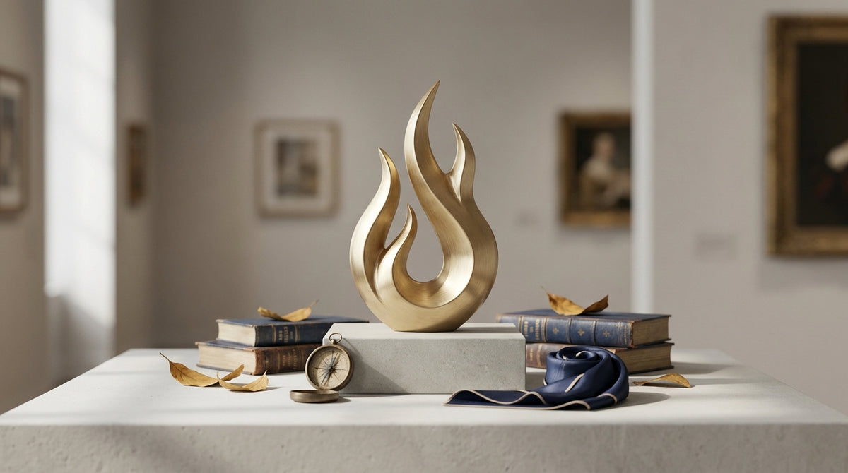 Shepard Fairey — Fan the Flames Sculpture, Gold (2025): A Collector's Guide