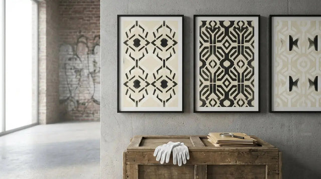 Shepard Fairey Parlor Pattern Inverse Cream Set 2010: 159.2% CAGR - Investment Data and Value Guide - Gauntlet Gallery
