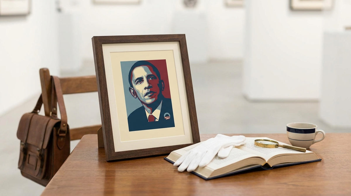 Shepard Fairey — Man Holding Framed Art: A Collector's Guide