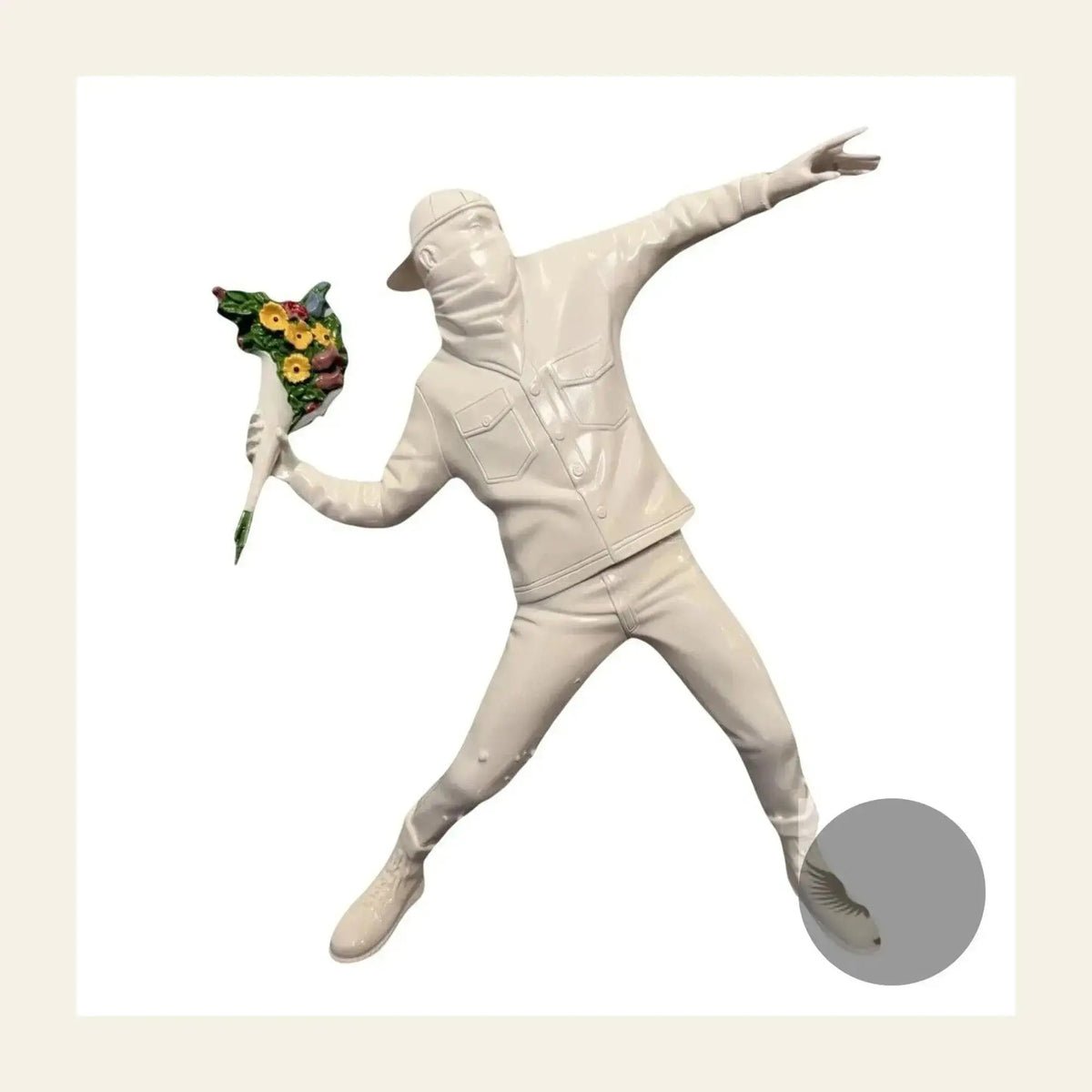 Should You Buy a Banksy Flower Thrower Sculpture or Figure? The 3D Object Market Explained - Gauntlet Gallery