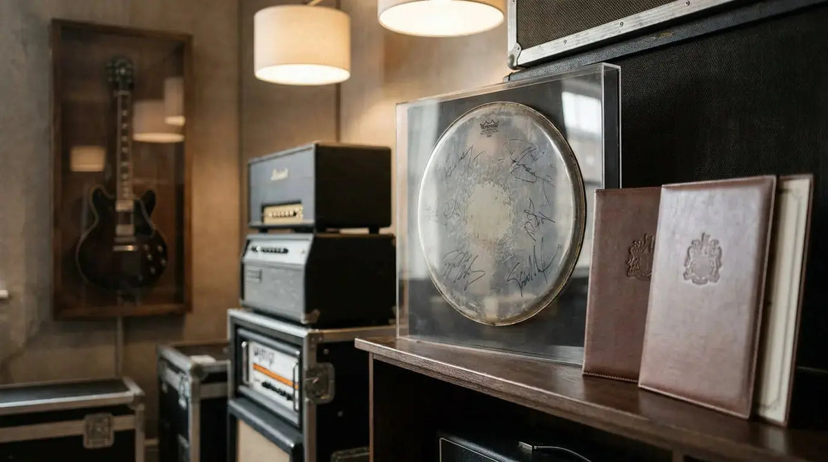 Signed Drumhead Authentication — What Makes a Signed Drumhead Valuable? - Gauntlet Gallery