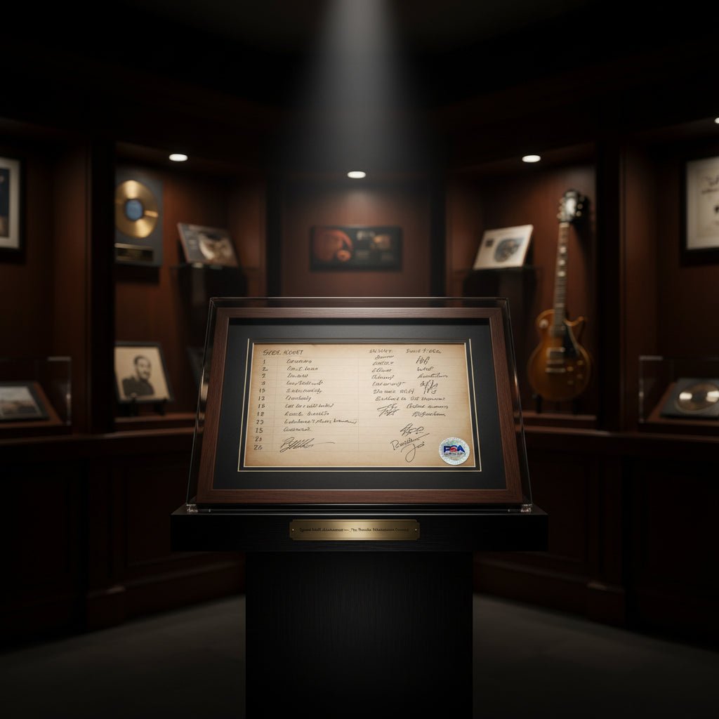 Signed Setlist Authentication — The Rarest Music Memorabilia Format Explained - Gauntlet Gallery