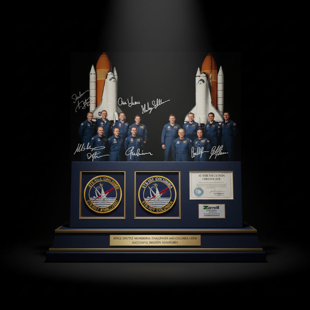Space Shuttle Memorabilia: Challenger and Columbia Crew vs. Successful Mission Signatures - Gauntlet Gallery