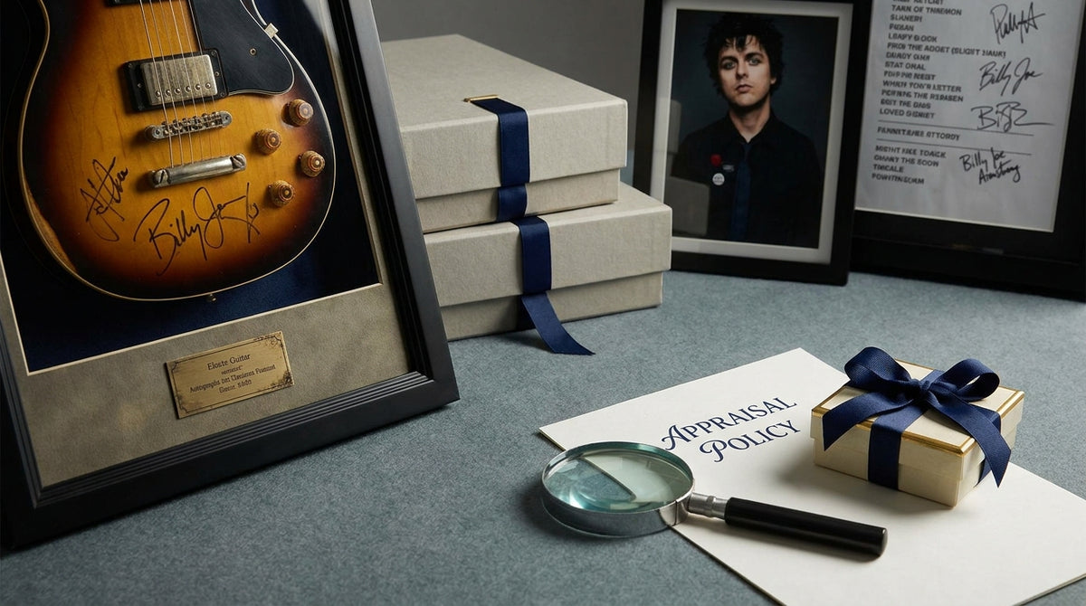 Storing, Displaying, Insuring and Gifting Signed Billy Joe Armstrong Memorabilia