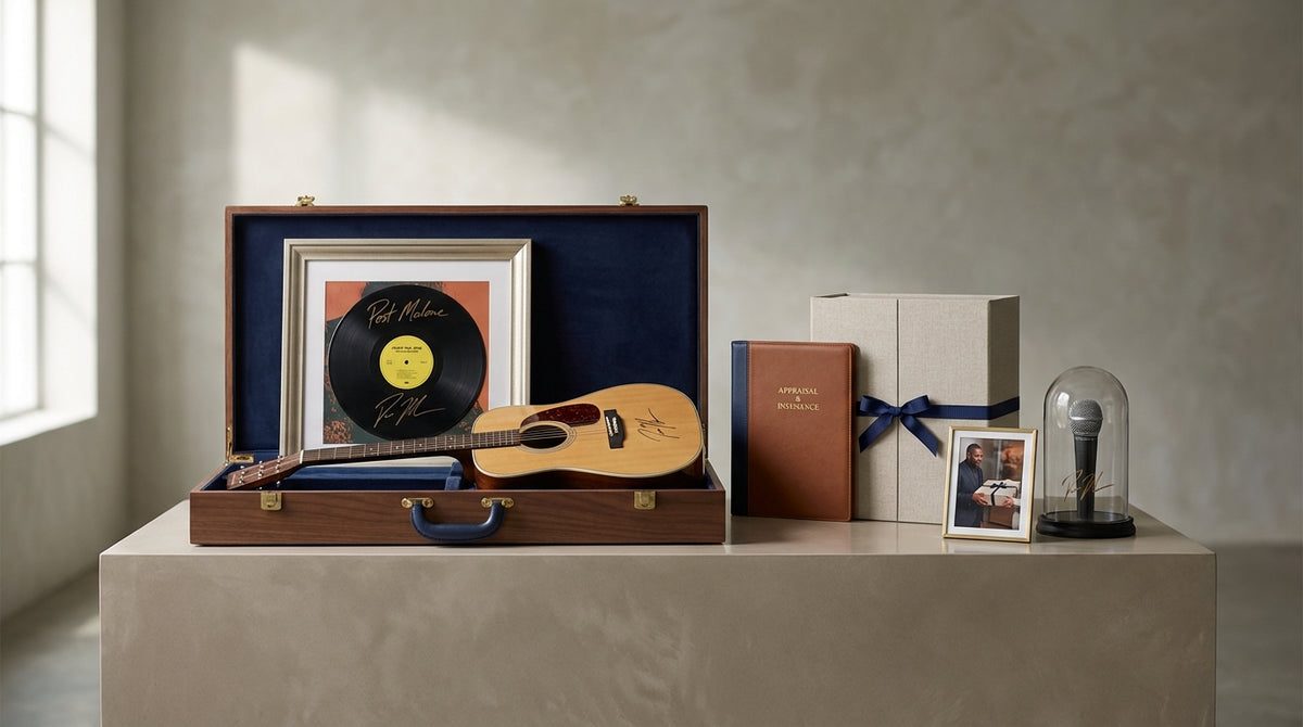 Storing, Displaying, Insuring and Gifting Signed Post Malone Memorabilia