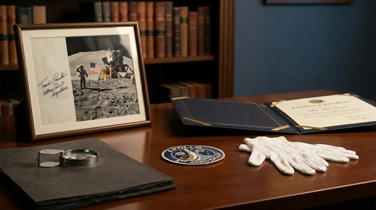 That's one small step for a man, one giant lead... 5th Anniversary Signed by Buzz Aldrin: Collector Guide, Rarity & Value - Gauntlet Gallery