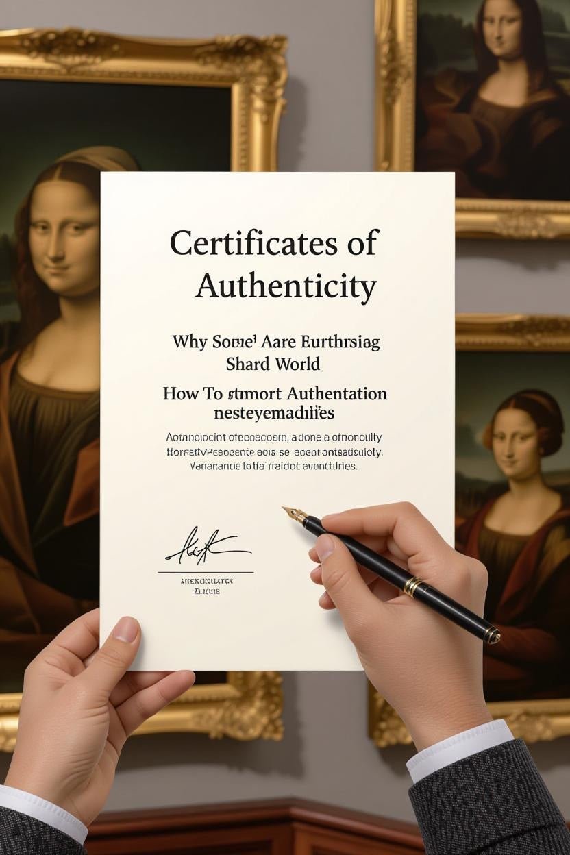 The Ultimate Guide to Certificates of Authenticity: Why That Paper Is Worth Its Weight in Gold - Gauntlet Gallery
