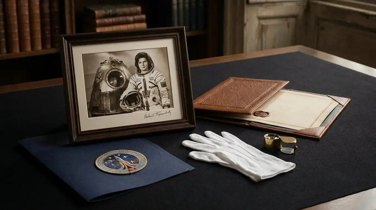 Valentina Tereshkova Signed Memorabilia — First Woman in Space (1963) Soviet Era Rarity - Gauntlet Gallery