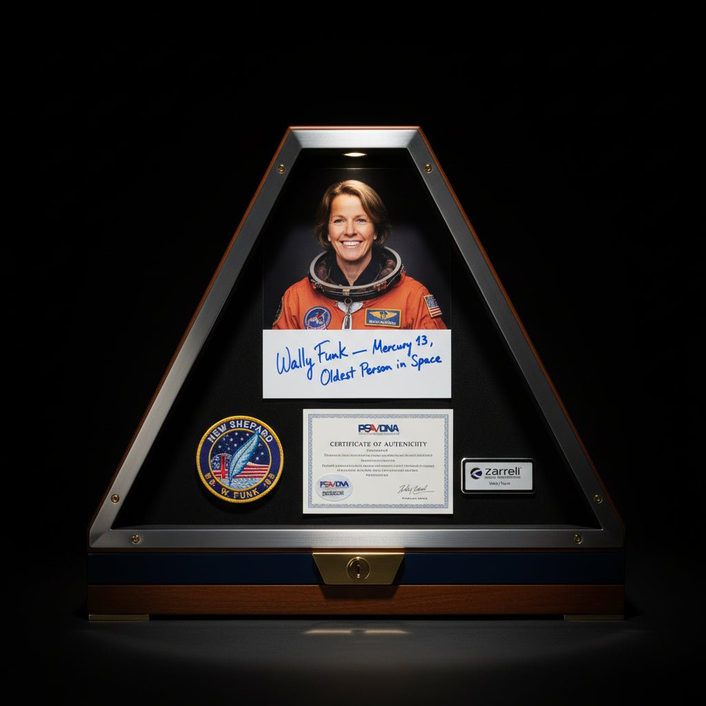 Wally Funk Signed Memorabilia — Mercury 13, Oldest Person in Space; New Shepard NS-18 Value - Gauntlet Gallery