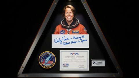 Wally Funk Signed Memorabilia — Mercury 13, Oldest Person in Space; New Shepard NS-18 Value