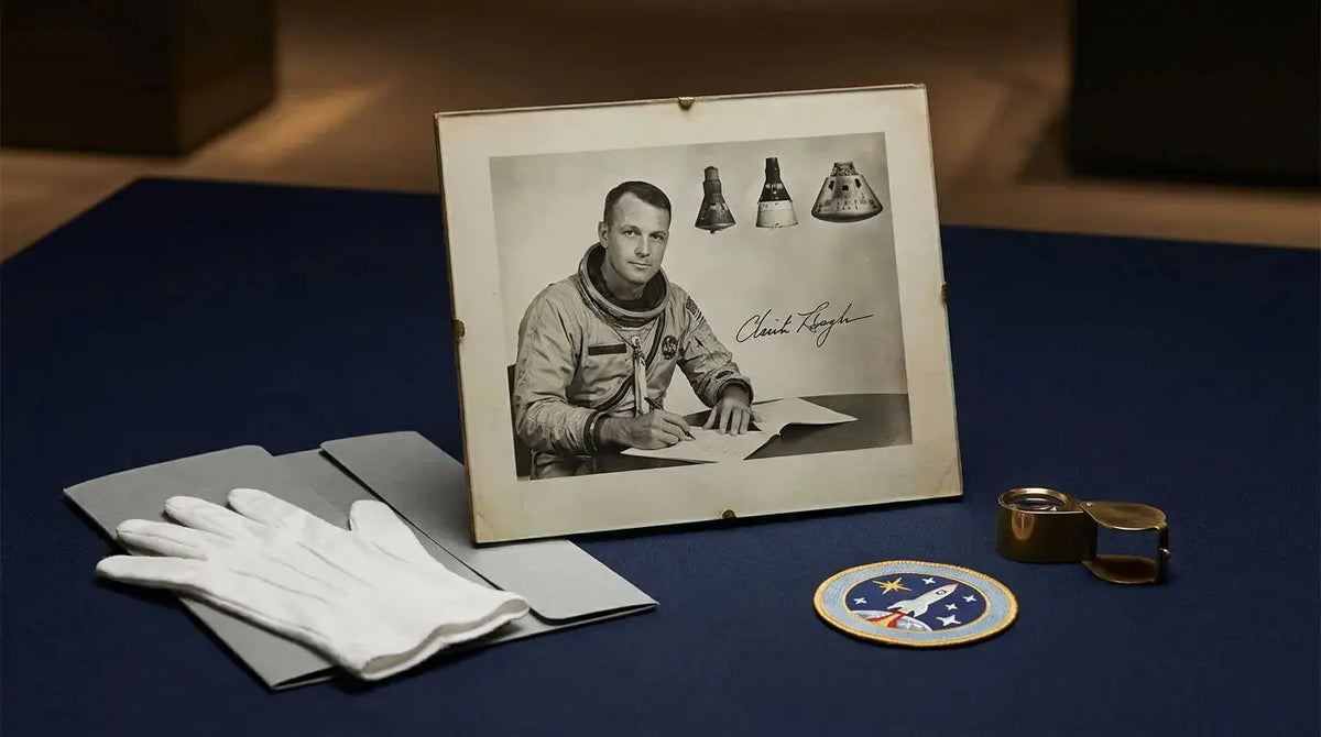 Wally Schirra Signed Memorabilia — Only Astronaut to Fly Mercury, Gemini AND Apollo - Gauntlet Gallery