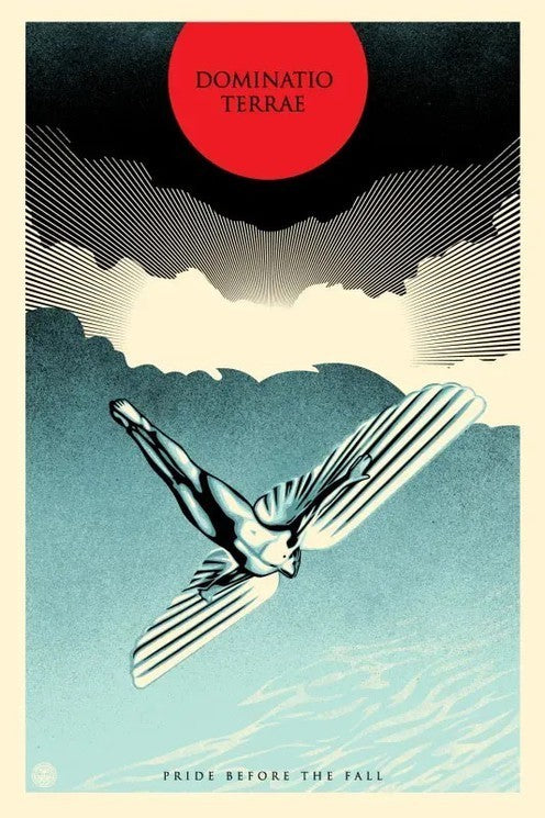 Shepard Fairey Icarus Pride 2022 Signed Numbered 212/500 24x36 OBEY Print — listing photograph 1