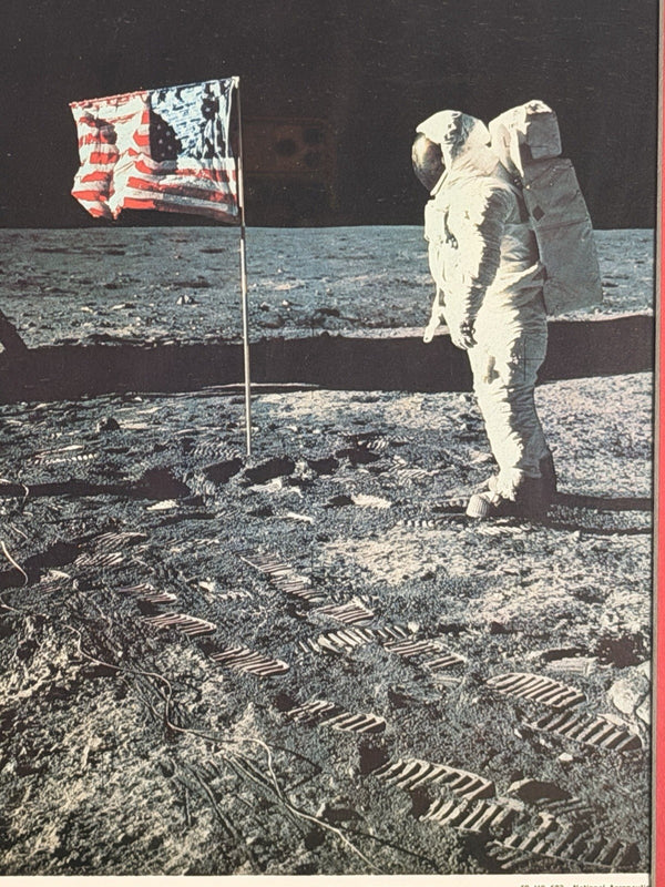 BUZZ ALDRIN APOLLO 11 ASTRONAUT SIGNED FRAMED PRINT  - ZARELLI SPACE COA
