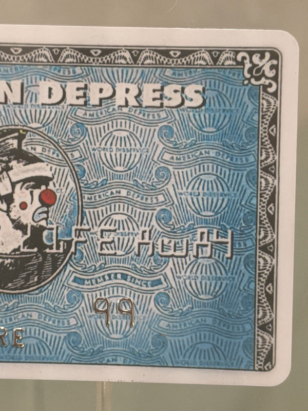 D*Face x Banksy "American Depress" Faux Credit Card - Dismaland 2015 Art Print