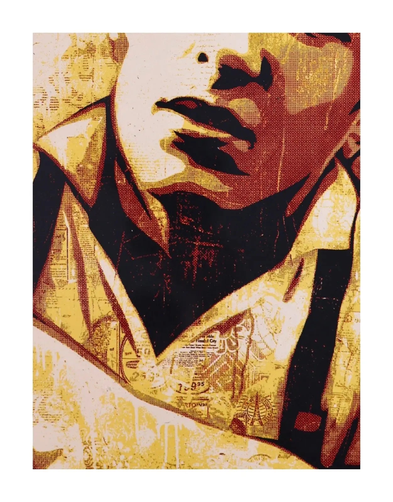 Shepard Fairey Strummer Canvas Print 2010 Signed Limited Edition Screen Print