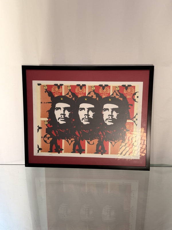 Framed Che Guevara "Wage Peace OBEY" Graphic Print, Marked 6/20