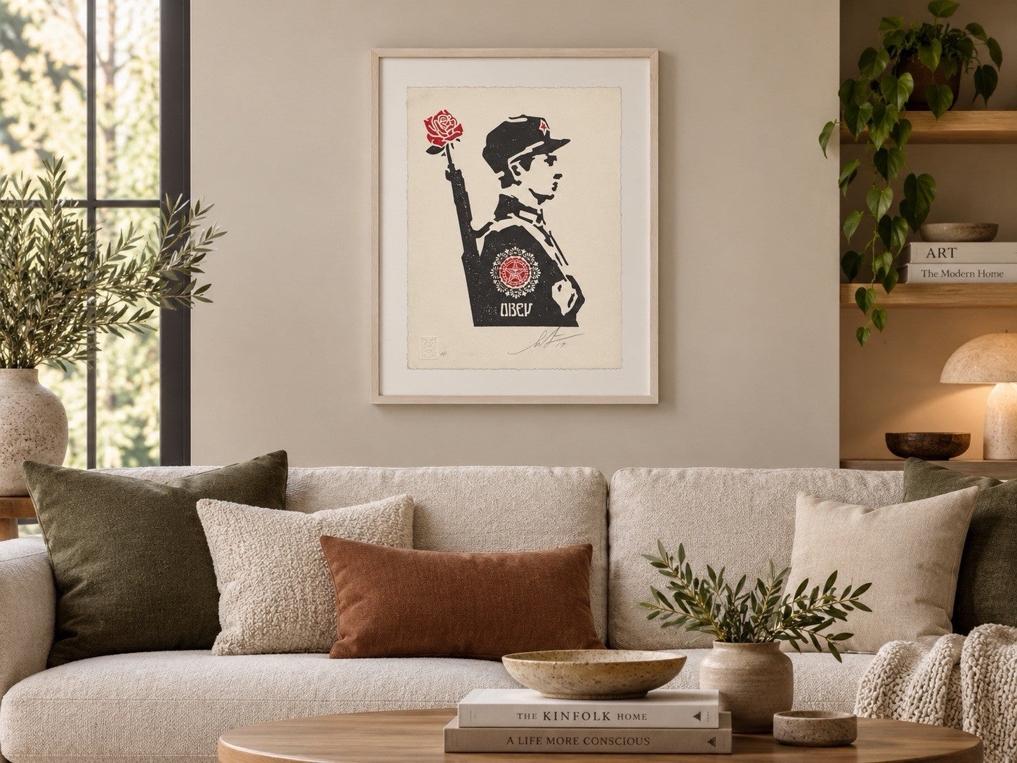 Shepard Fairey Obey Rose Soldier Letterpress 2017 Signed AP Artist Proof