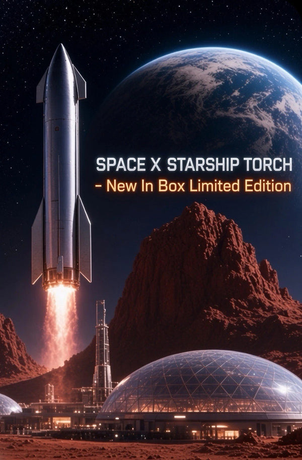 SpaceX Starship Torch 1:200 Scale Butane Lighter New In Box Official Sold Out