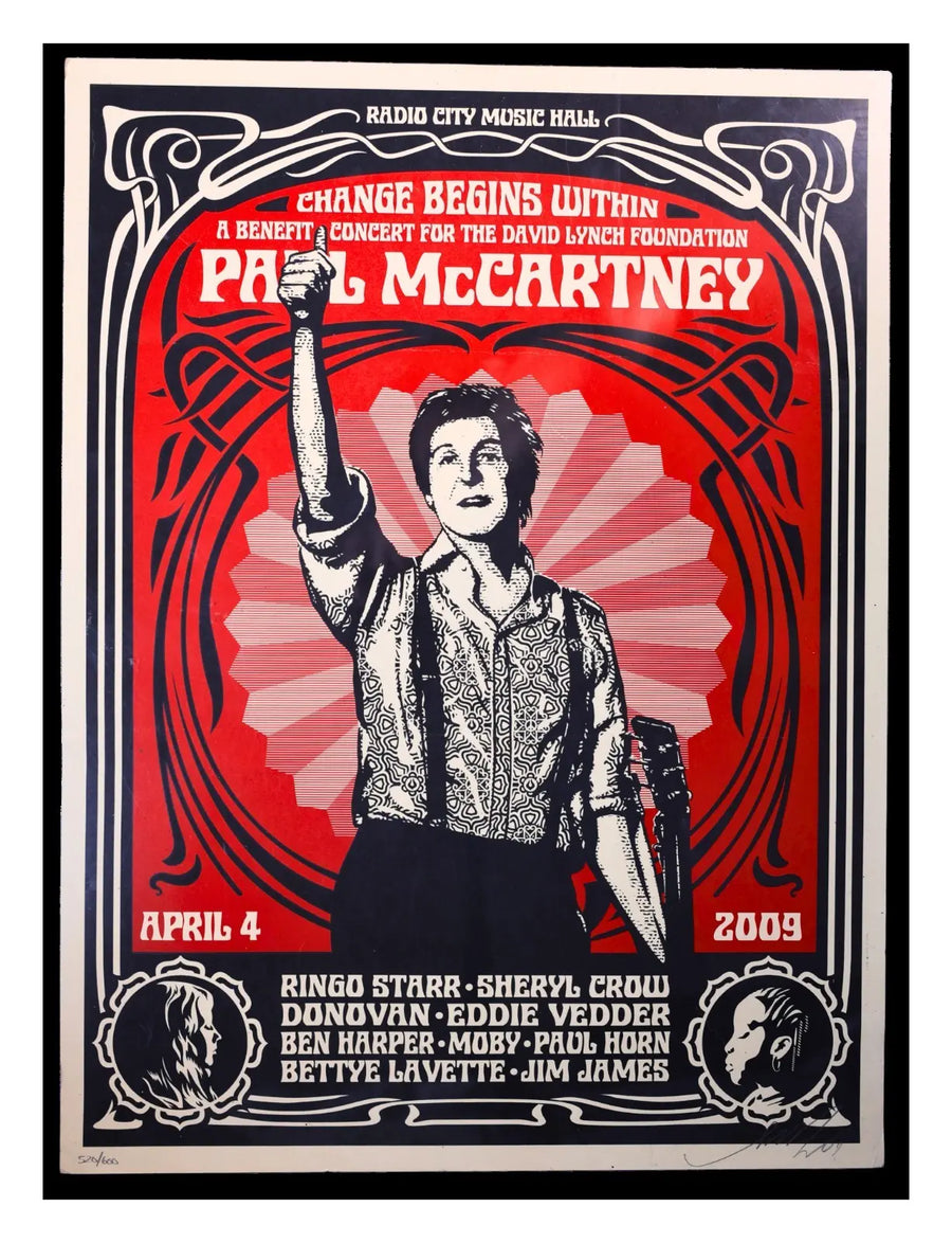 Shepard Fairey Presidential Seal Red 2007 Signed Screen Print 189/300 OBEY
