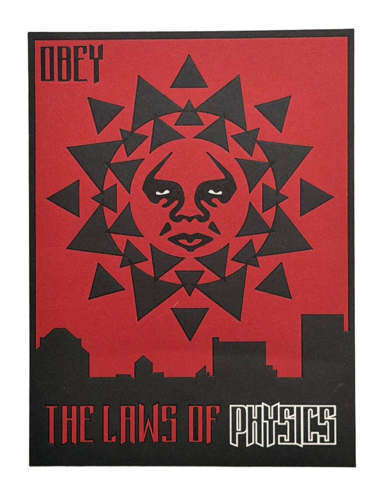 Shepard Fairey The Laws of Physics Signed Numbered 113/1000 OBEY Giant Art