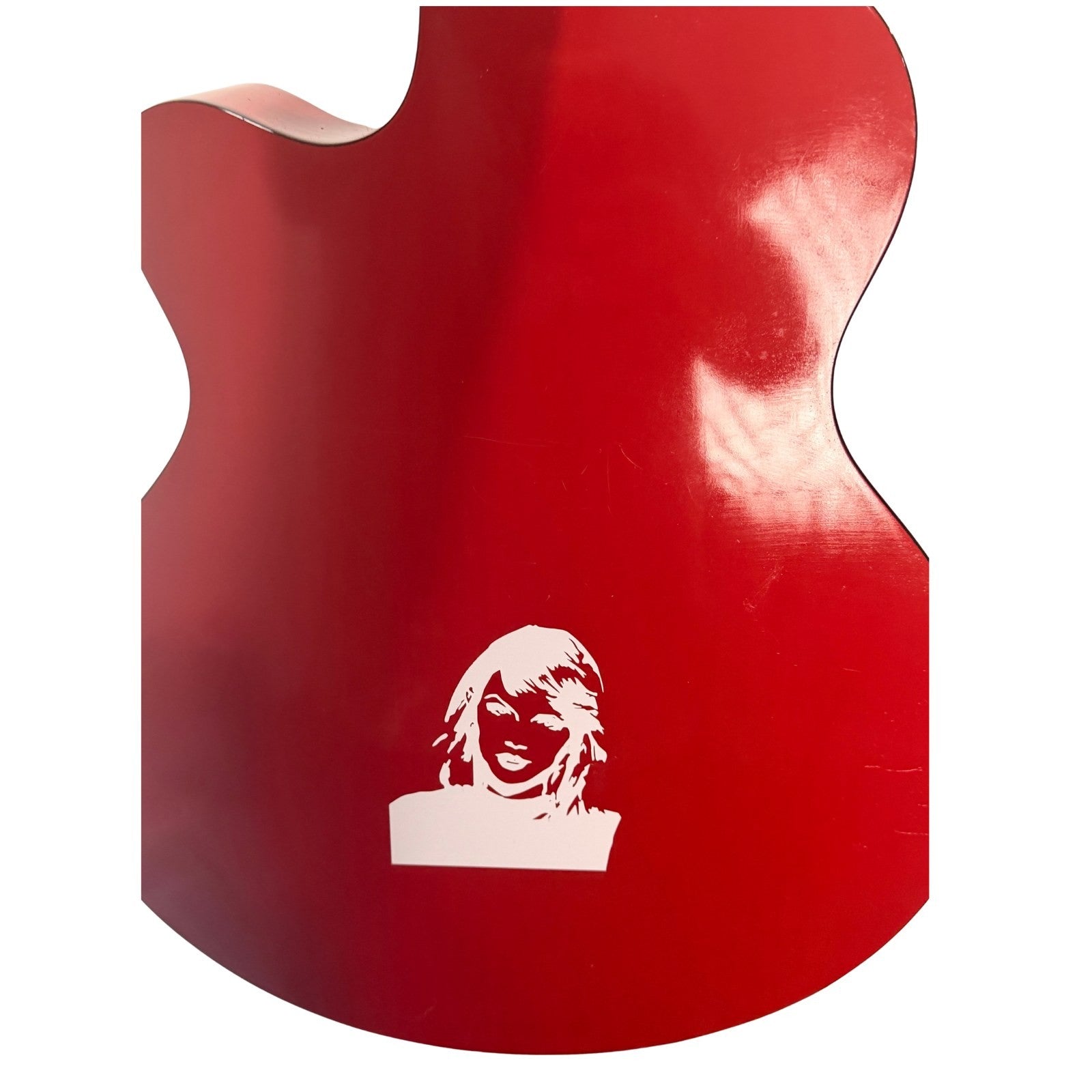 Taylor Swift Signed Red Fender FA-Series Acoustic Guitar PSA/DNA AM98414