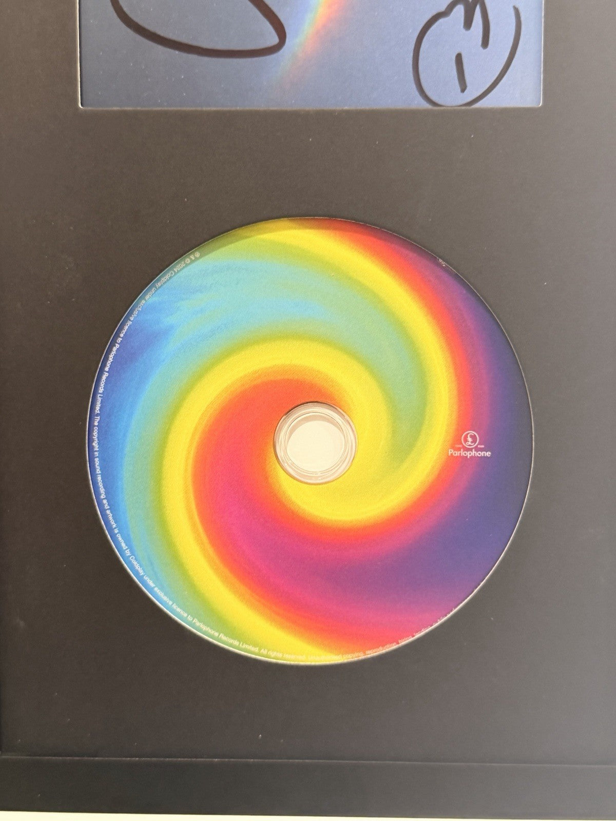 Coldplay Fully Signed CD Moon Music Framed Display 2024 Chris Martin Autograph