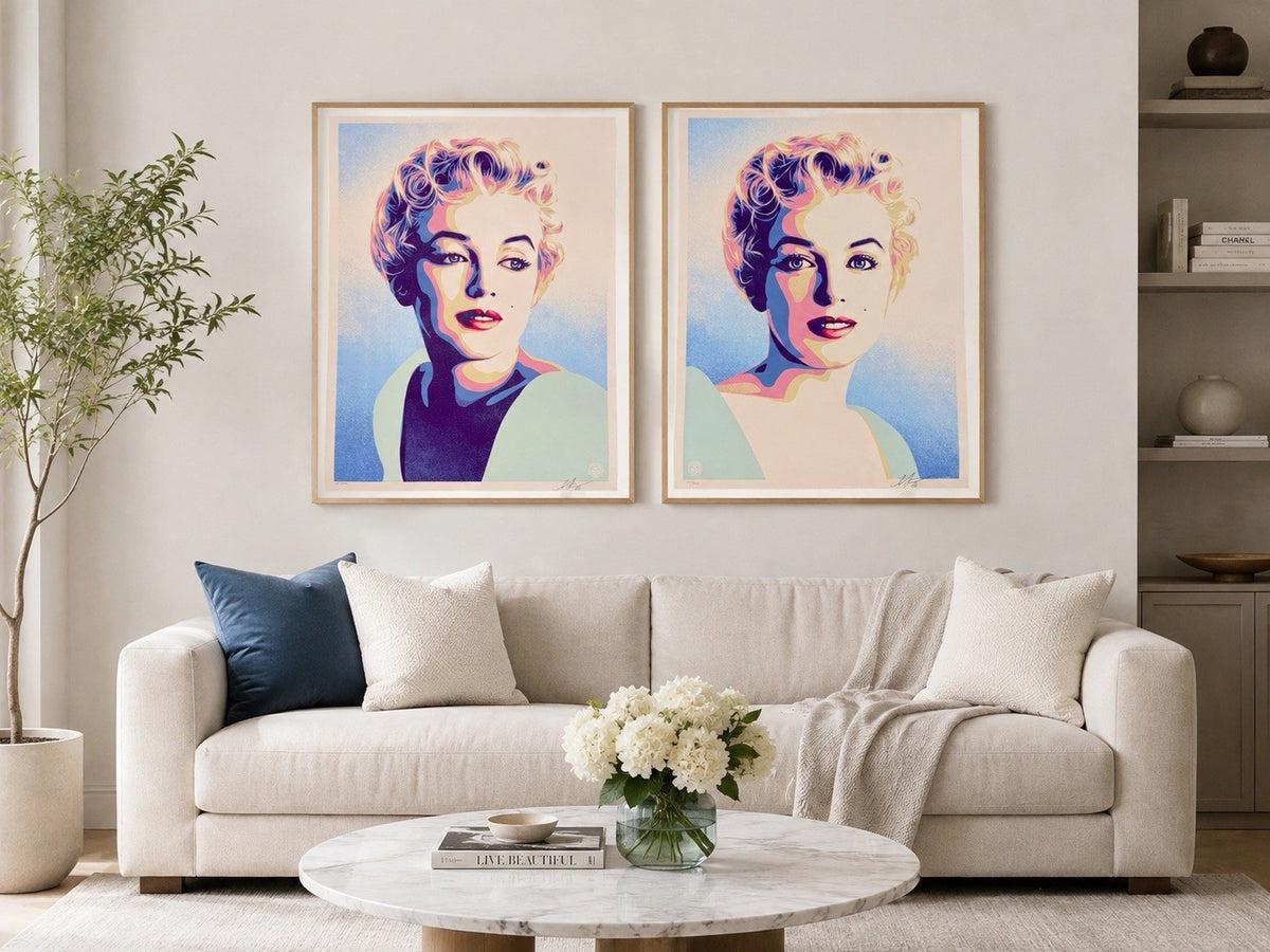 Shepard Fairey "Marilyn Sunrise" + "Marilyn Sunset" Print Set