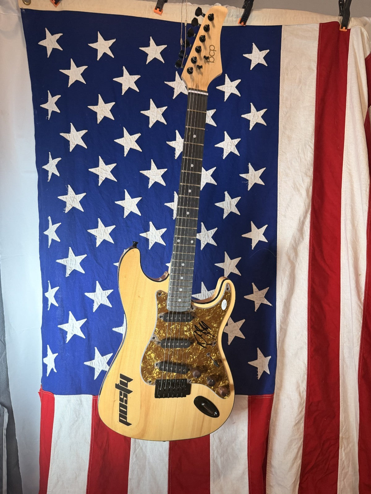 Post Malone Signed Electric Guitar Custom Knobs USA Rockstar Autograph — listing photograph 4