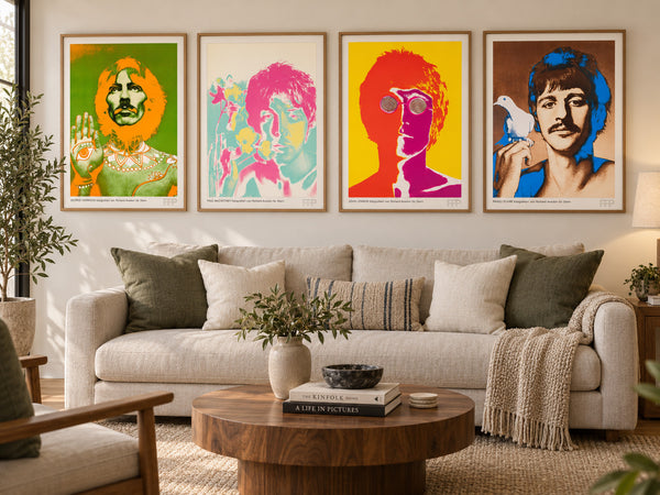 1967 Beatles Richard Avedon STERN Original Posters Set of 4 Linen Backed Copy — listing photograph 4