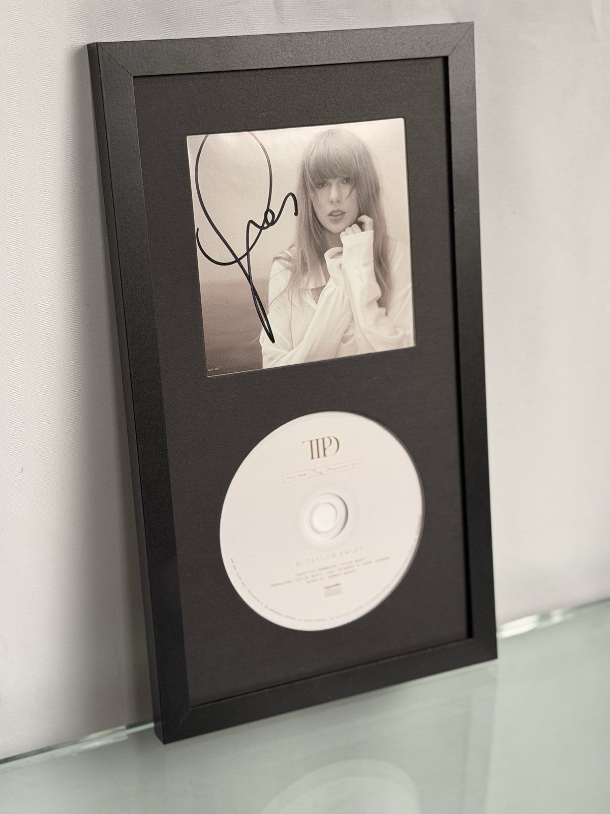 Taylor Swift Signed The Tortured Poets Department CD Display Framed Autograph