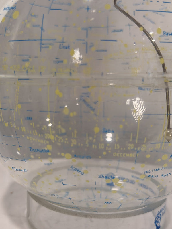 Vintage Farquhar Transparent Celestial Globe Constellation Map Clear Stand