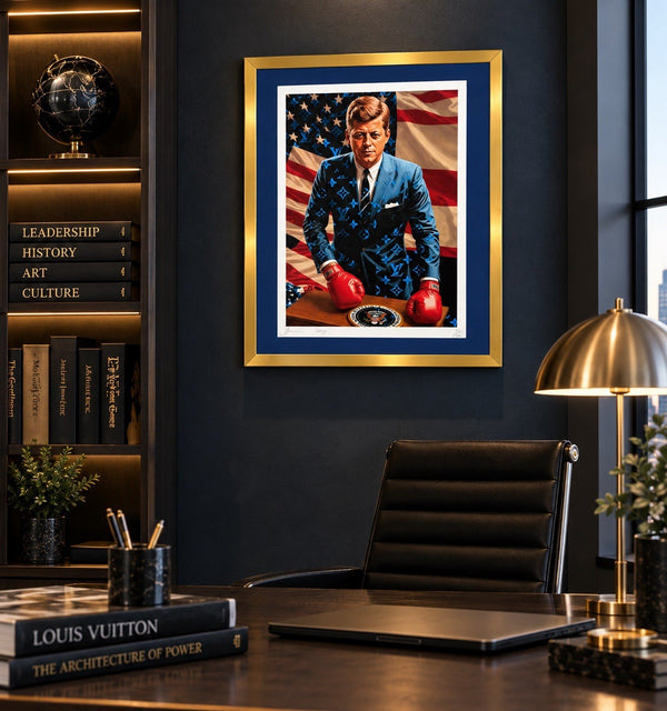 Death NYC JFK John F Kennedy Boxing Louis Vuitton Signed Art Print 16x20