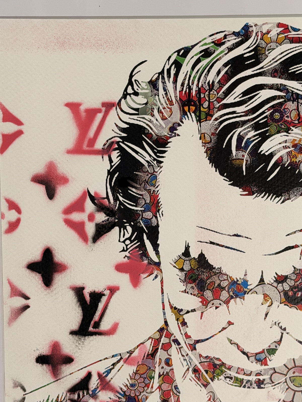 Marked Death NYC 1/1 Hand Spray Painted Fashion Portrait, Signed 2025