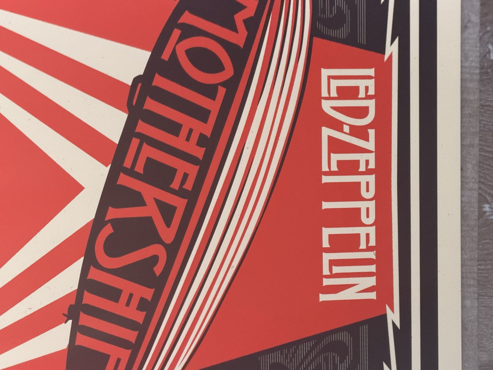 Shepard Fairey Led Zeppelin Mothership Signed Numbered Print 2007 Obey 171/450