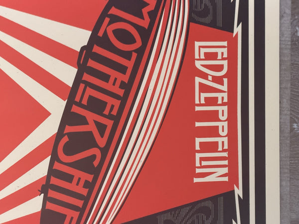 Shepard Fairey Led Zeppelin Mothership Signed Numbered Print 2007 Obey 171/450