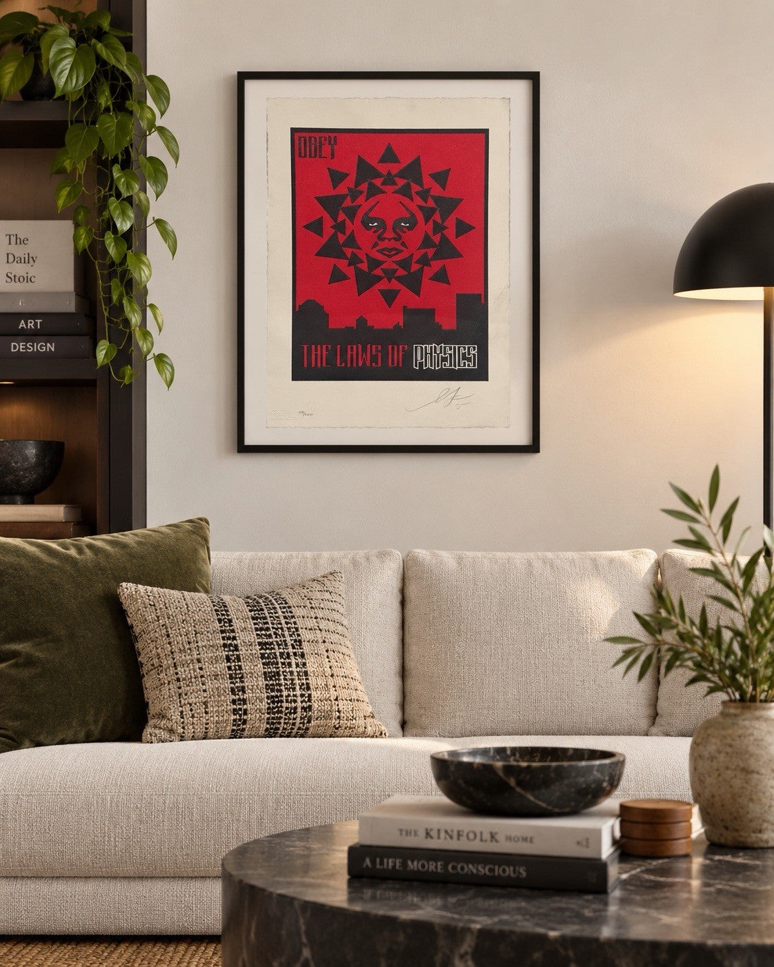 Shepard Fairey Obey Laws of Physics Letterpress 2015 Signed Numbered (200)