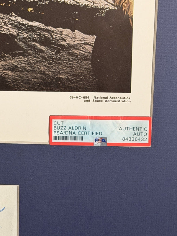BUZZ ALDRIN APOLLO 11 MOONWALKER FRAMED AUTOGRAPH - ZARELLI SPACE COA