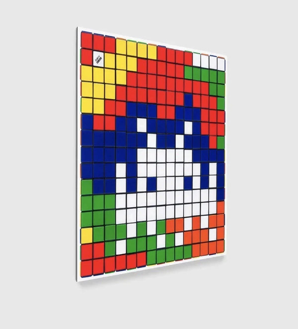 Invader Rubik Camouflage HENI Signed & Numbered 196/812 Giclee Panel 2023