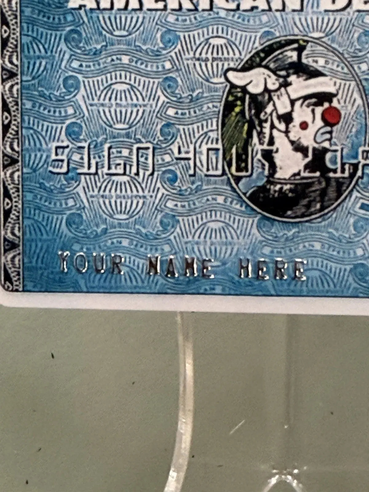 D*Face x Banksy "American Depress" Faux Credit Card - Dismaland 2015 Art Print