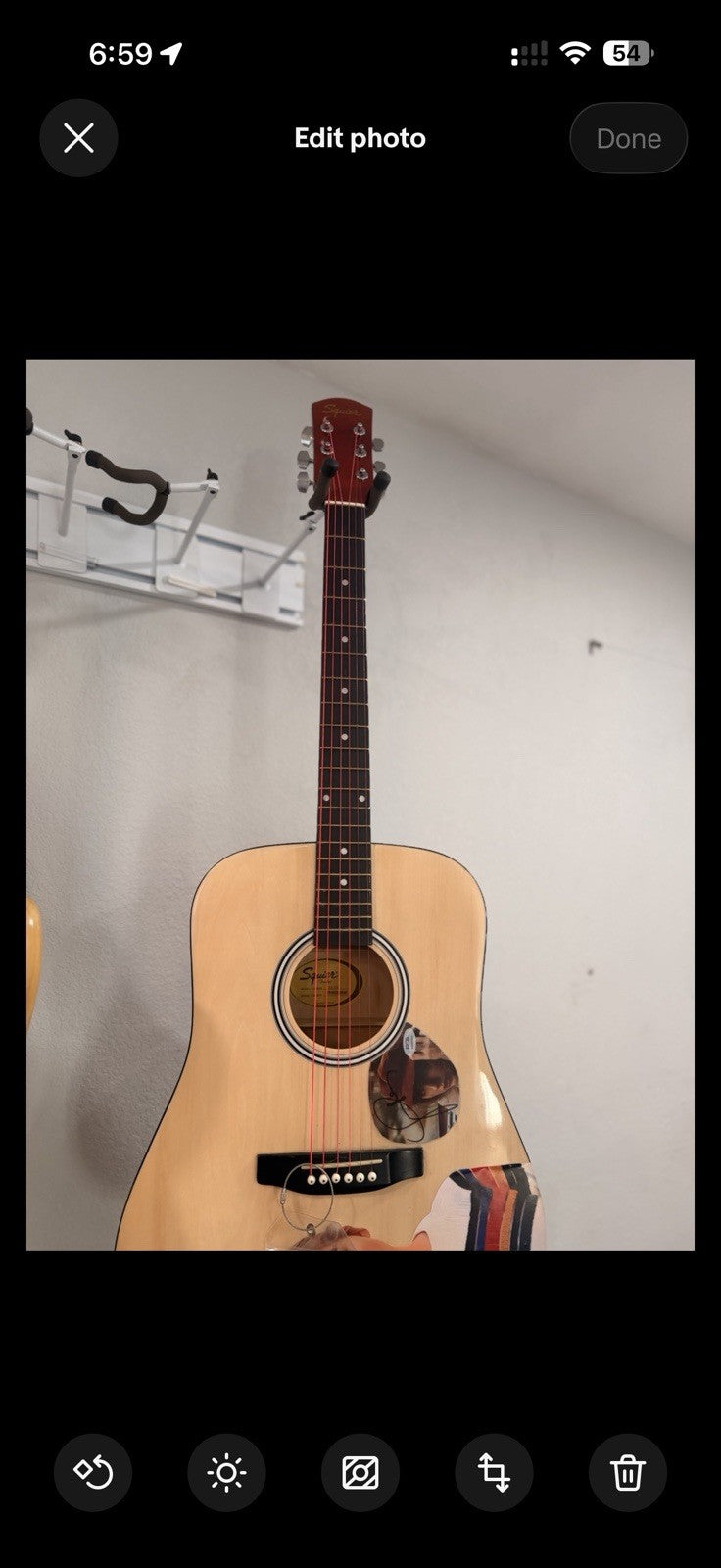 Taylor Swift Signed Acoustic Guitar Tortured Poets PSA/DNA COA AN88569