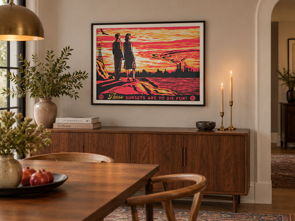 Shepard Fairey These Sunsets Are To Die For 2023 Signed Screenprint /89 OBEY — listing photograph 4