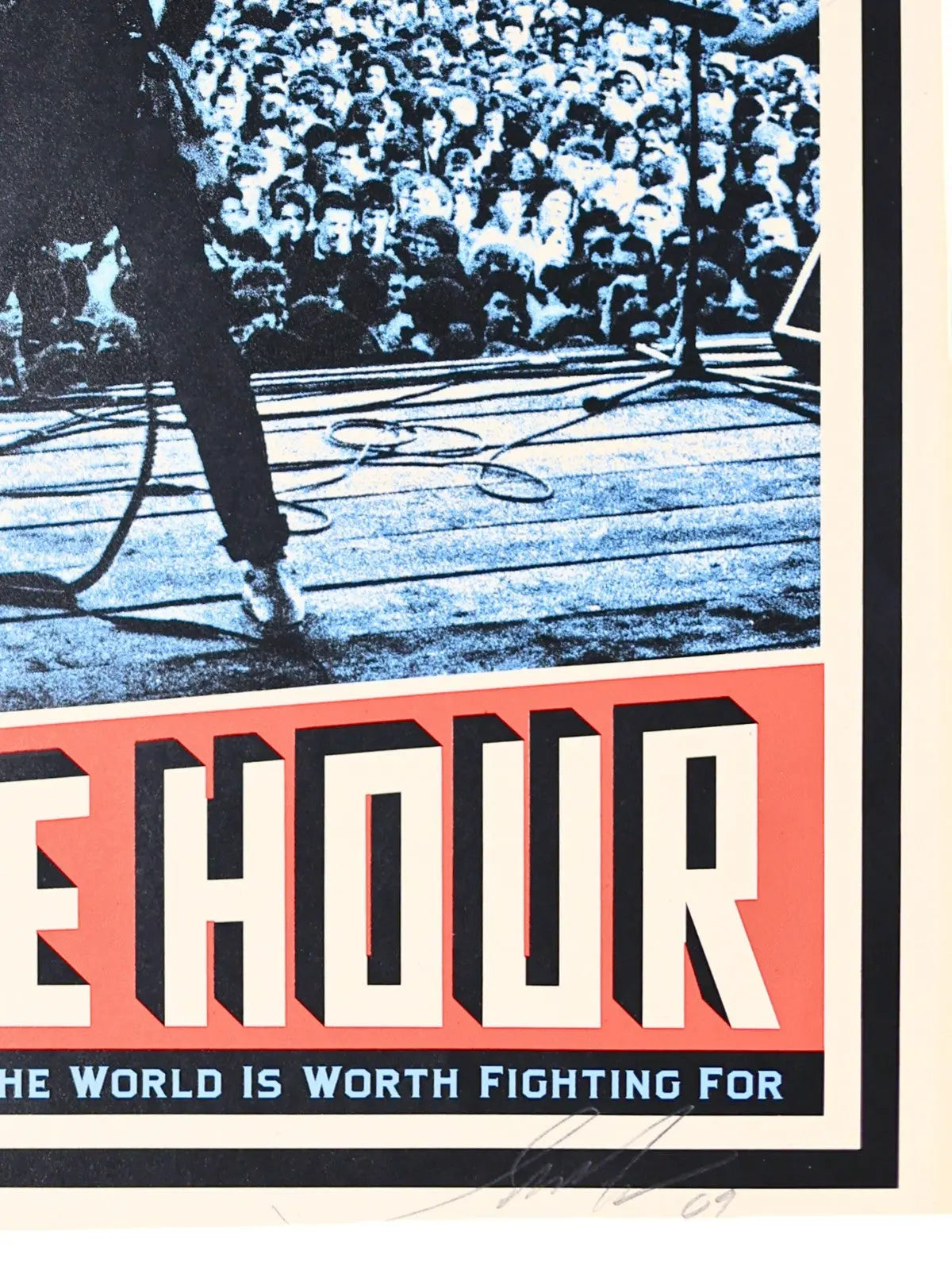 Shepard Fairey Let Fury Have the Hour Signed Print 2010 Joe Strummer OBEY Art